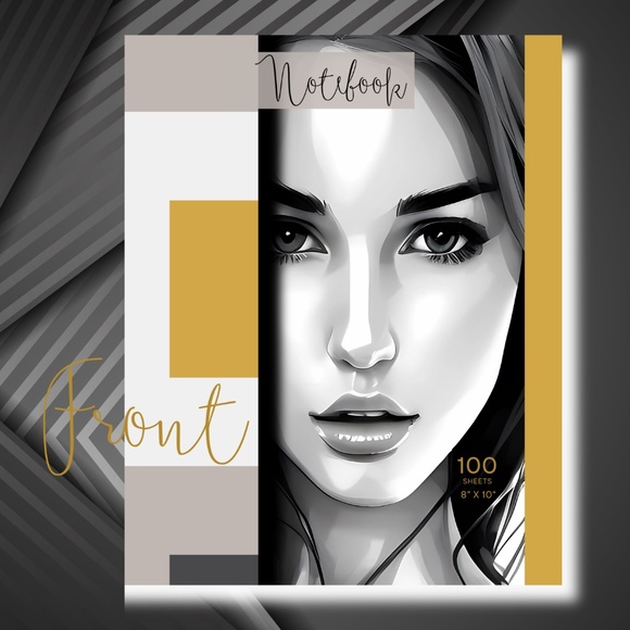 NOTEBOOK 100 PAGES, MATTE FINISH, SIZE 8.0" X 10.0", PAPERBACK COVER - Picture 4 of 5